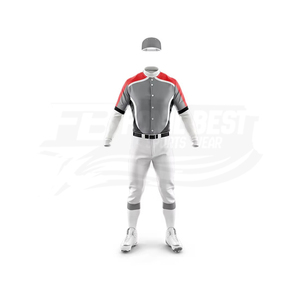 Custom <b>Baseball</b> Jersey Men's Short Sleeve Gray Blue Team Number Print Moisture Wicking Polyester Uniform Adult Regular Fit - Product Image 3