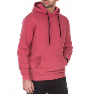 Sweat à capuche pour homme en molleton bouclette 100% coton épais, coupe oversize, épaules tombantes, teint uni, personnalisable, pour l'hiver - Product Image 3