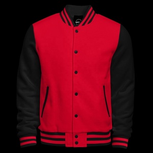 Chaqueta universitaria con letras de algodón de diseño personalizado para hombre, chaqueta de béisbol de estilo callejero en diferentes colores con estampado - Product Image 2