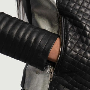 Chaqueta de Cuero para Mujer, Diseño Personalizado, Chaqueta Sólida de Cuero para Mujeres y Niñas, Chaquetas con Logotipo de Diseño OEM - Product Image 6