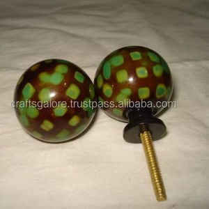 Perillas de resina hechas a mano para cocina, dormitorio, baño, gabinetes, elegante modelo de flor religiosa para manualidades y cajones, venta al por mayor - Product Image 5