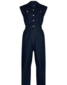 Combinaison en jean sans manches pour femme – Élégante, décontractée, idéale pour l'été – Vente en gros – Salopette pantalon - Product Image 1