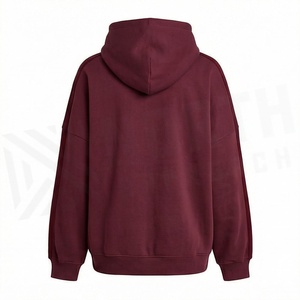 Hoodies à épaules tombantes pour femmes – Vente en gros, prix bas, haute qualité, coupe oversize, manches tombantes, hauts à capuche épais pour l'automne, OEM - Product Image 2