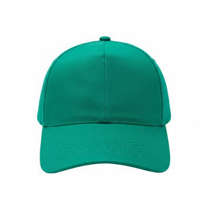 Casquette de baseball 6 panneaux vert émeraude personnalisée en coton de haute qualité, style sportif unisexe, pour la vente en gros - Product Image 1