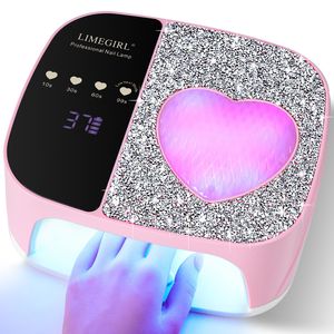 LimeGirl Lampada UV LED Senza Fili per Asciugatura Rapida di Smalto Gel, Portatile e Ricaricabile con 4 Impostazioni Timer - Product Image 1