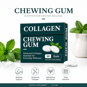 หมากฝรั่งคอลลาเจนธรรมชาติแบรนด์ส่วนตัว |   อาหารเสริมเพิ่มพลังงานแบบ OEM/ODM |   ผู้ผลิตบรรจุภัณฑ์สูตรเฉพาะตามสั่ง - Product Image 2