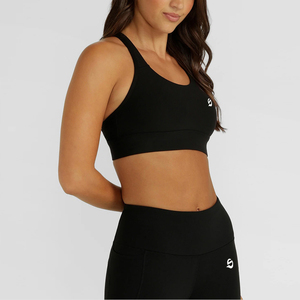 Ensemble de yoga pour femmes tendance, nouvelle arrivée, qualité supérieure, logo personnalisé sur le devant, ensemble de yoga 2 pièces en spandex/nylon - Product Image 5