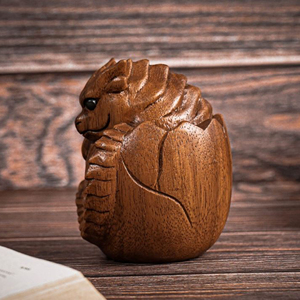 Statue de dragon en bois de luxe sculptée, figurine décorative chinoise en bois, statue de dragon en bois OEM pour les détaillants - Product Image 4