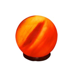 Football-Shaped Organic Material <b>Lamp</b> with Carved Technique and Shrink Wrap Himalayan Light Gray Sian Enterprises - Product Image 1
