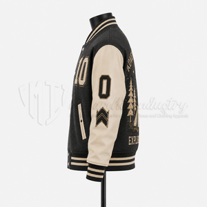 Chaqueta Bomber Varsity Personalizada Unisex, Fabricante OEM, Ecológica, Transpirable, Resistente al Viento, Lana/Poliéster, Invierno - Product Image 4