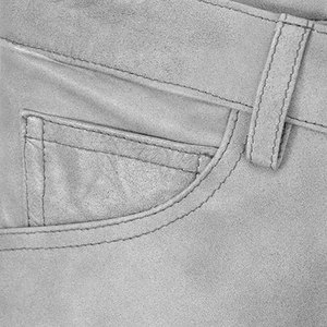 Outdoor Solid Color Leather Pants Hot Selling Genuine Leather Pants New Design Men Leather Pants - Product Image 5