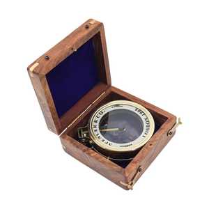 Brújula de Calendario de Latón Sólido de Nuevo Diseño, Venta al por Mayor del Fabricante, Grabada a Mano, Portátil, con Patrón Geométrico, Decoración del Hogar, 40 Años de Garantía - Product Image 2