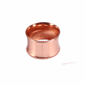 Vente chaude Creative Design Fer Serviette Anneau Cuivre Plaqué Table Occasion En Gros En Vrac Quantité Métal et Papier Matériel - Product Image 1