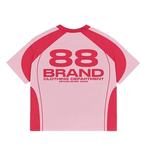 เสื้อยืดผ้าฝ้าย100% ของผู้ชายเสื้อยืดแบบข้อต่อแขนแร็กแลนระบายอากาศได้ดีพิมพ์โลโก้ขนาดพิเศษออกแบบได้ตามต้องการ - Product Image 3