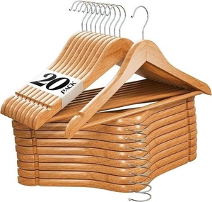 Perchas de Madera para Ropa con Logotipo Personalizado, Perchas de Madera Maciza de Primera Calidad para Hoteles, Comercios y Uso Doméstico - Product Image 5