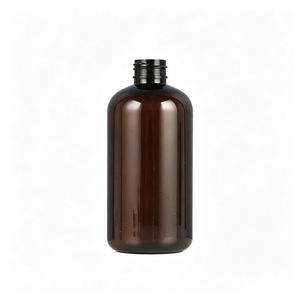 ขวดพลาสติก PET สีเหลืองอำพัน ขนาด 8 ออนซ์ ทรงบอสตัน ปากขวดขนาด 24-410 - Product Image 5