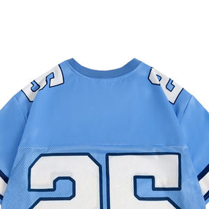 Maillot de football américain rétro personnalisé en gros, séchage rapide, maille respirante, surdimensionné, impression par sublimation, fabricant - Product Image 5