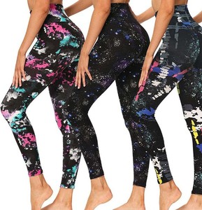 Leggings de sport de qualité supérieure, 100% coton, respirants, tricotés, taille haute, extensibles, pour yoga, fitness, gym, course à pied et entraînement - Product Image 5
