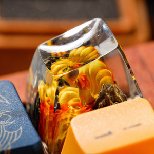 Keycaps Artisanat Forêt Mystique, Keycaps Artisanat Personnalisé, Keycaps Anime Mignons, Keycaps Verts, Ensemble de Keycaps, Keycaps en Bois - Product Image 6