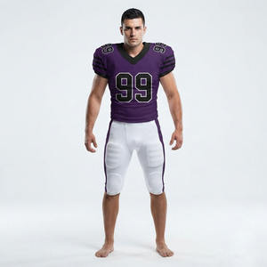 Ensemble Maillot et Short de Football Américain Personnalisé en Gros – Tenue de Sport Respirante à Séchage Rapide - Product Image 5