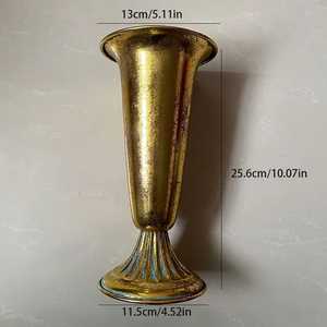 Maceta Antigua de Estilo Europeo, Artesanía en Metal, Floreros de Lujo para Plantas Artificiales, Decoración para el Hogar, Florero para Decoración de Bodas - Product Image 5