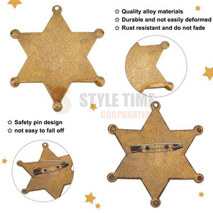Badges en acier durable au design classique avec fermeture à épingle robuste pour vêtements et sacs - Product Image 3