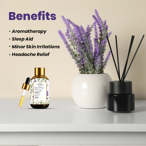 Aceite Esencial de Lavanda 100% Puro, Orgánico Certificado, Destilado al Vapor, Grado Aromaterapia, para Relajación, Reduce la Ansiedad, SQIN - Product Image 4