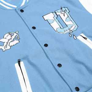 Blouson universitaire décontracté pour homme de haute qualité, en toile, col montant, coupe-vent, respirant, réversible, Hiver 2026 - Product Image 4