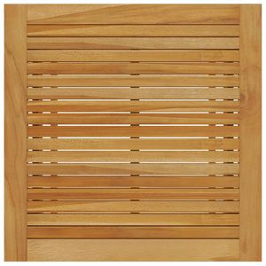 Juego de Comedor Compacto de Madera de Acacia Negra Sólida, Mesa Cuadrada y Sillas para Jardín - Product Image 5
