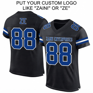 Camiseta de Fútbol Americano Unisex ZAINI, 220 GSM, 100% Poliéster, Malla con Impresión Digital, Transpirable, Cuello Mao, Correa Ajustable - Product Image 1