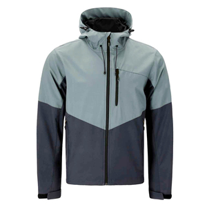 Chaqueta Cortavientos Impermeable de Lona para Hombre, con Capucha, Chaqueta Softshell con Cierre Frontal de Secado Rápido y Transpirable para Deportes al Aire Libre - Product Image 3