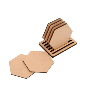 ผู้จัดจำหน่ายขายส่งแผ่นรองแก้ว MDF พร้อมฐานวาง แผ่นรองแก้วเปล่าสำหรับพิมพ์ลาย ซับลิเมชั่น สำหรับโต๊ะกาแฟและเครื่องดื่ม - Product Image 1