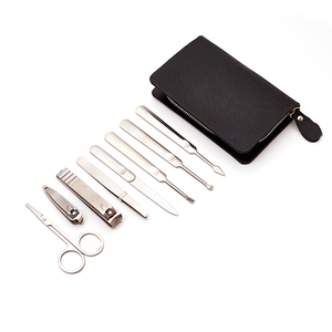 Manicure and Pedicure <b>Sets</b> <b>Nail</b> Clippers Tools Stainless Steel Professional <b>Nail</b> Scissors <b>Cutter</b> Travel Case Kit 7in1 OEM - Product Image 3