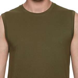 Débardeurs de sport décontractés pour hommes, best-seller, design côtelé personnalisé, débardeurs de gym grande taille, tricotés extensibles, coupe ajustée, couleur unie, personnalisables - Product Image 6