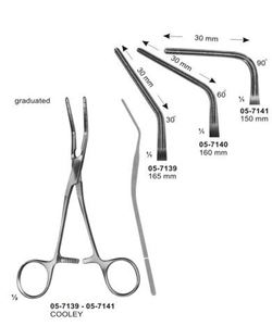 Pinza Cooley Atraumática de 165 mm, Pinza Hemostática Vascular de Acero Inoxidable Quirúrgico, Reutilizable, OEM, ODM - Product Image 1