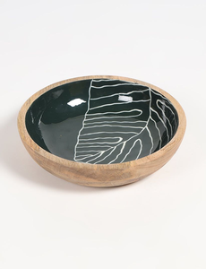 Tazón Decorativo Pintado a Mano con Técnica Meenakari, Hecho a Mano en India, Ecológico y de Madera, para Fiestas - Product Image 2