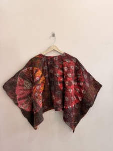 Women's Bohemian <b>Patchwork</b> Blouse Sleeveless O-Neck Loose Fit Batik Print Cotton Viscose Top All Seasons Eco-Friendly - Product Image 3