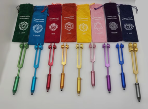 Ensemble de diapasons de haute qualité, accordés professionnellement, 0,25 Hz, ensemble premium de 9 chakras - Product Image 5