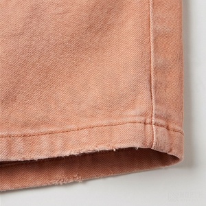 กางเกงยีนส์ขาสั้นทรงหลวมคุณภาพสูงสำหรับผู้ชาย ทรงตรง ล้างสี สวมใส่สบาย แฟชั่นพรีเมียม สตรีทแวร์ - Product Image 6