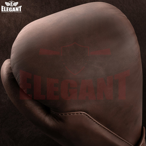 Gants de boxe en cuir de vachette, design classique, couleur marron, nouvelle arrivée, fournisseur de qualité, fabrication sur mesure, équipement d'entraînement au combat - Product Image 5