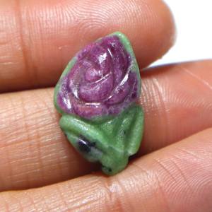 Cabujón de Zoisita Rubí Natural Tallado, Gema de Rubí Tallada a Mano, Piedra Suelta Lisa, Proveedor Mayorista para Joyería - Product Image 1