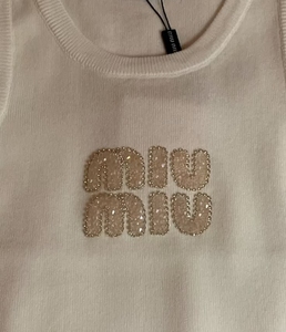 Pink House Beaded Embroidery Ribbed Cotton Tank Top For Women Sleeveless Summer <b>Round</b> Neck Casual Apparel Handcrafted Fashion - Product Image 3