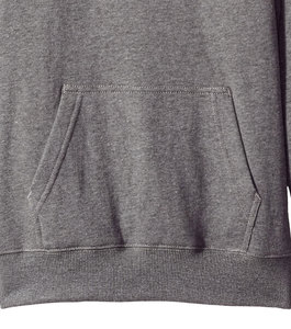 Sudadera con Capucha Gris Unisex, Poliéster French Terry, Corte Regular, Bolsillo Delantero, Ropa Casual de Otoño, Transpirable, 350g, Sin Forro - Product Image 5