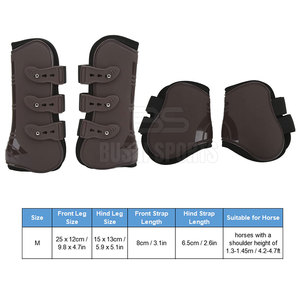 Low MOQ Shock Absorbing Horse Tendon Boots With Secure Fastening And Durable Horse Tendon Boots For Riding Comfort - Product Image 5