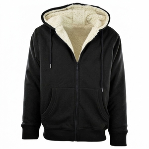 High-quality Autumn <b>Zip</b>-<b>up</b> Hooded <b>Jacket</b> Thick Cotton <b>Zip</b> <b>up</b> Hoodie for Men Men's Hooded <b>Zip</b>-<b>Up</b> Sweatshirt - Product Image 1