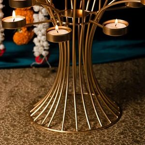 Candélabre à plusieurs bras pour la décoration de mariage et de la maison, porte-bougie en métal résistant à la chaleur - Product Image 6