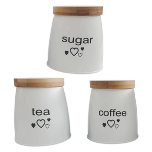 Modern Copper Plated Metal <b>Kitchen</b> Canister Set With Customizable Chalkboard <b>Label</b> Airtight Tarnish Food Storage For Flour Sugar - Product Image 3