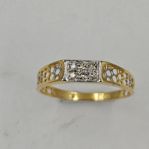 Anillo de Diamantes Naturales de Lujo de 14K y 0.14Ct para Hombre, Certificado por IGI, Diseño Sofisticado, Ideal para Aniversario de Bodas - Product Image 3