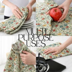 Kitchen Towels, 100% Natural Cotton Waffle, Multi-Purpose Kitchen Cloth Very Soft Highly Absorbent Tea Towels 18 x 28 Inch - Product Image 2