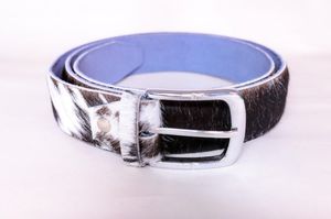 FAZMAX CORPORATION Cinturón Reversible de Cuero Vacuno con Hebilla Rectangular Plateada de 3.5cm de Ancho y 125cm de Largo, Estilo Vintage - Product Image 2